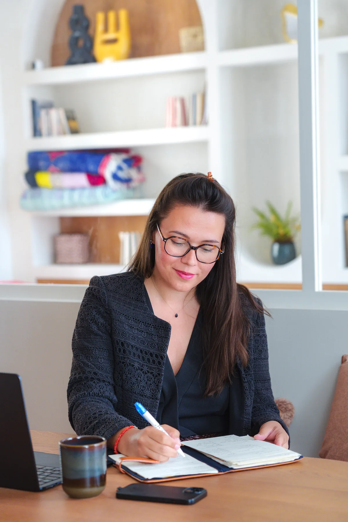 Virginie Thienard lors d’un échange professionnel